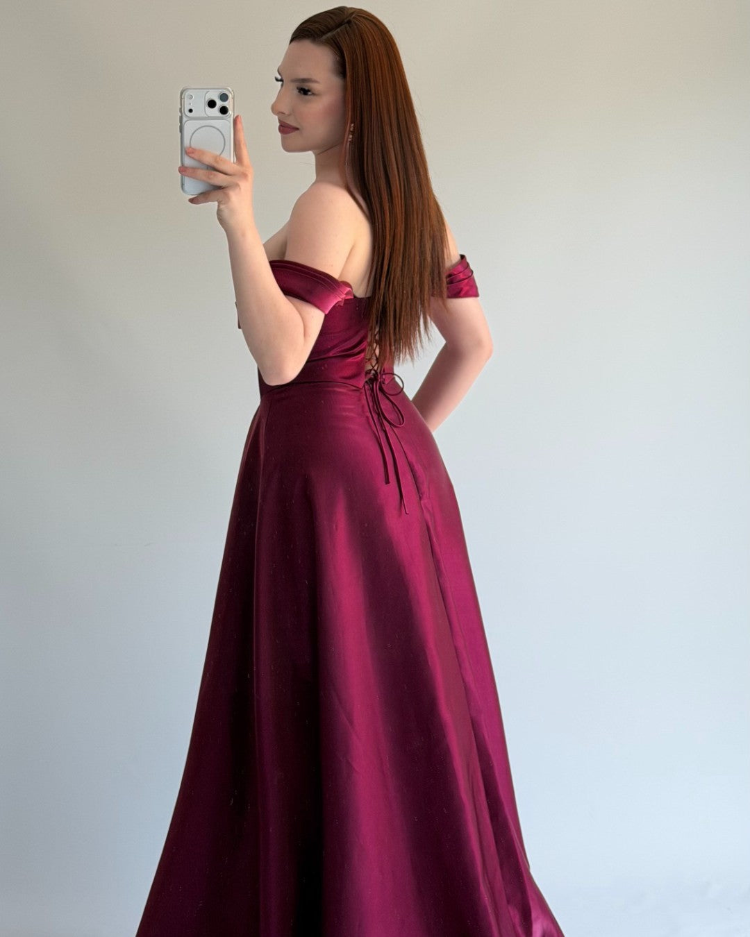 Crystal Satin Gown