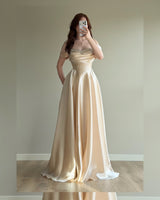 Crystal Satin Gown