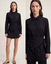 Dantel Waist Scarf Shirt