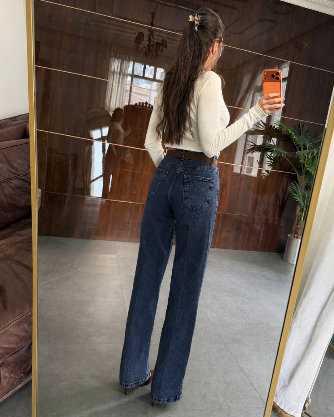 Dark Wash Denim+ Belt