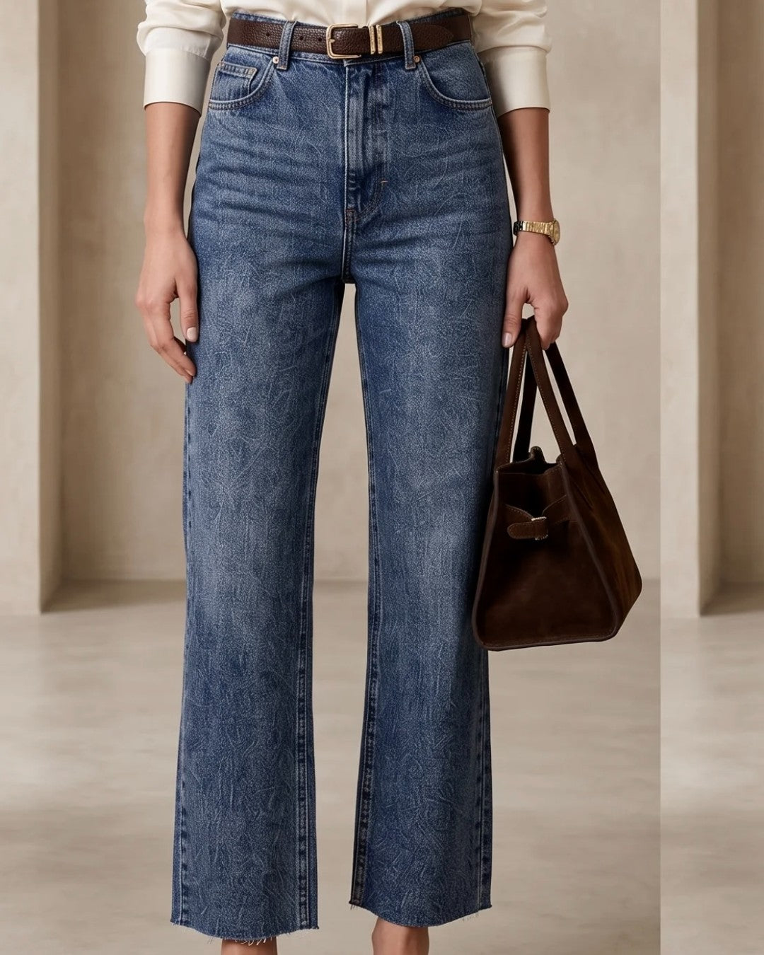 Dark Wash Denim + Belt