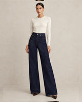 Dark Wash High-Rise Denim