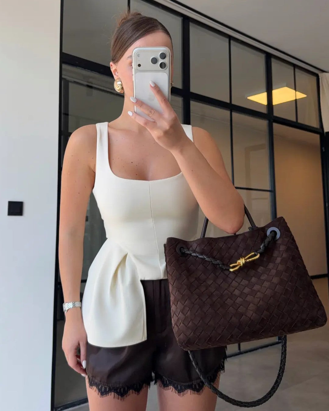 Defined Waist Flare Top