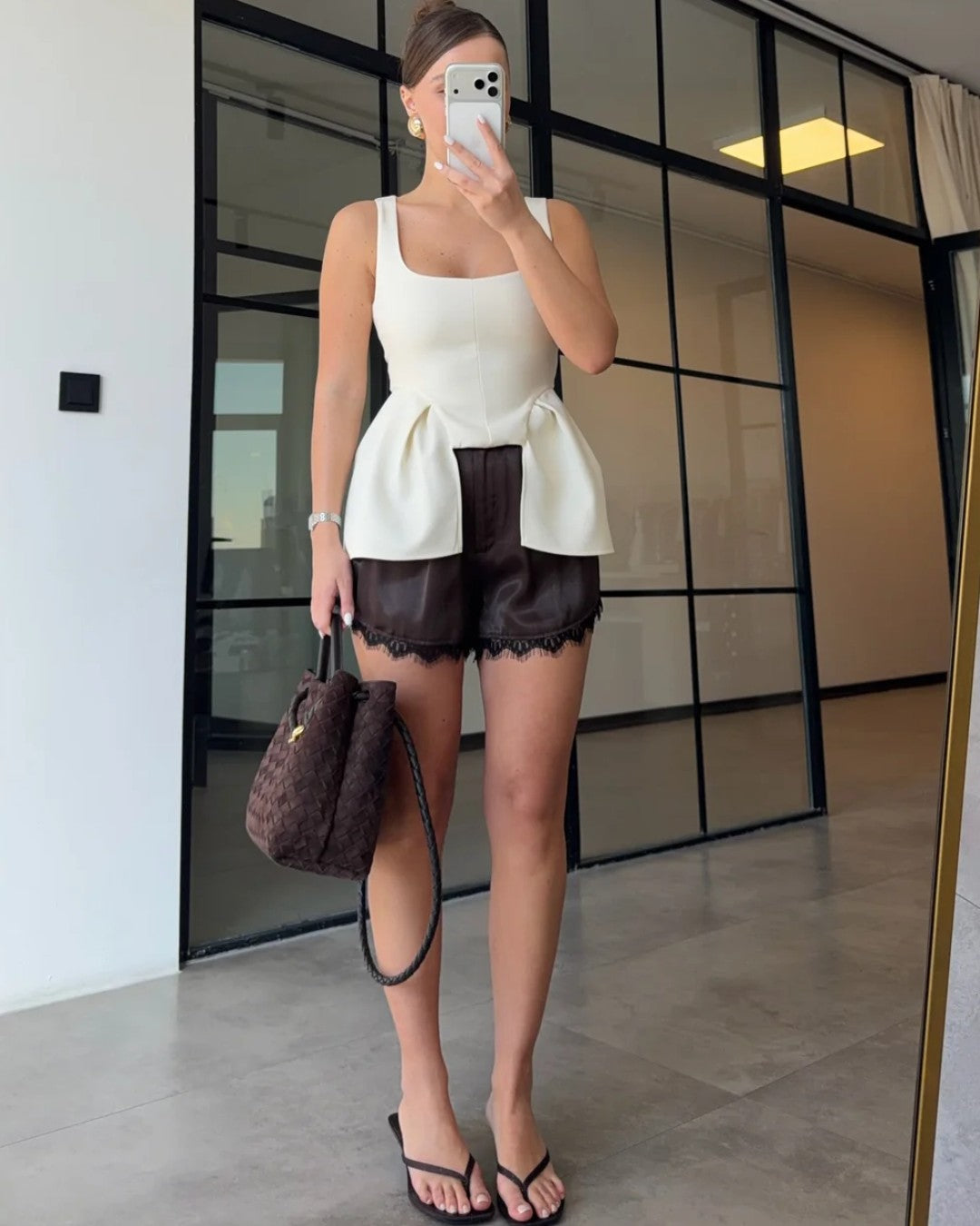 Defined Waist Flare Top