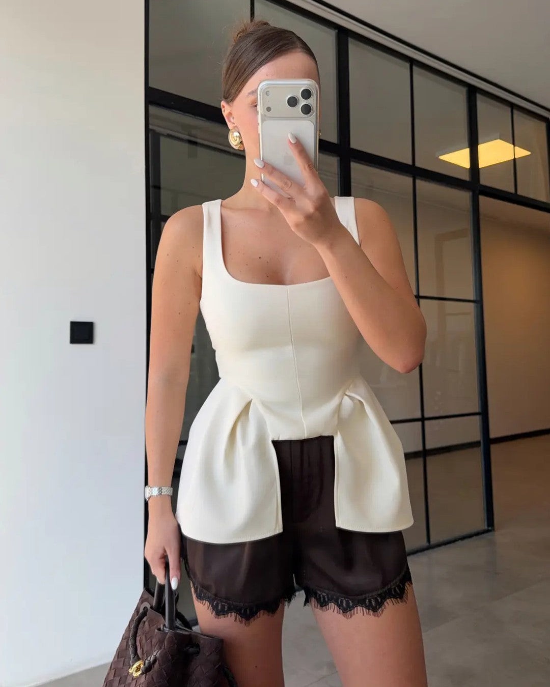 Defined Waist Flare Top