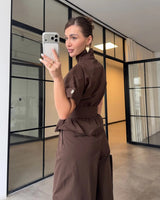 Defined Waist Tailored Set + Belt