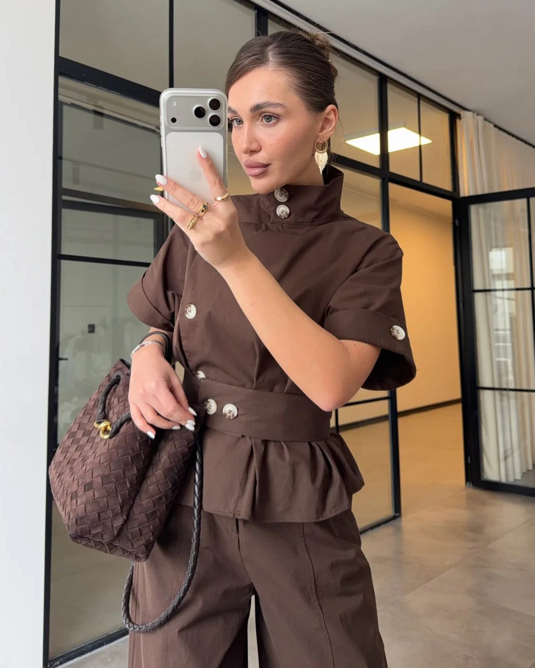 Defined Waist Tailored Set + Belt