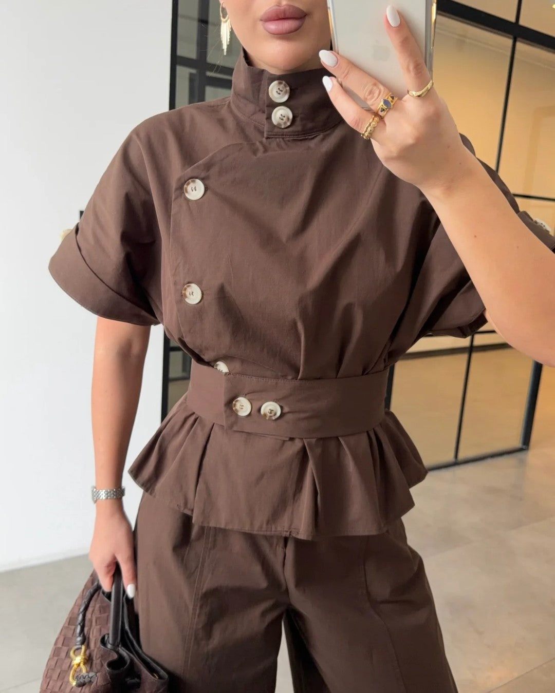 Defined Waist Tailored Set + Belt
