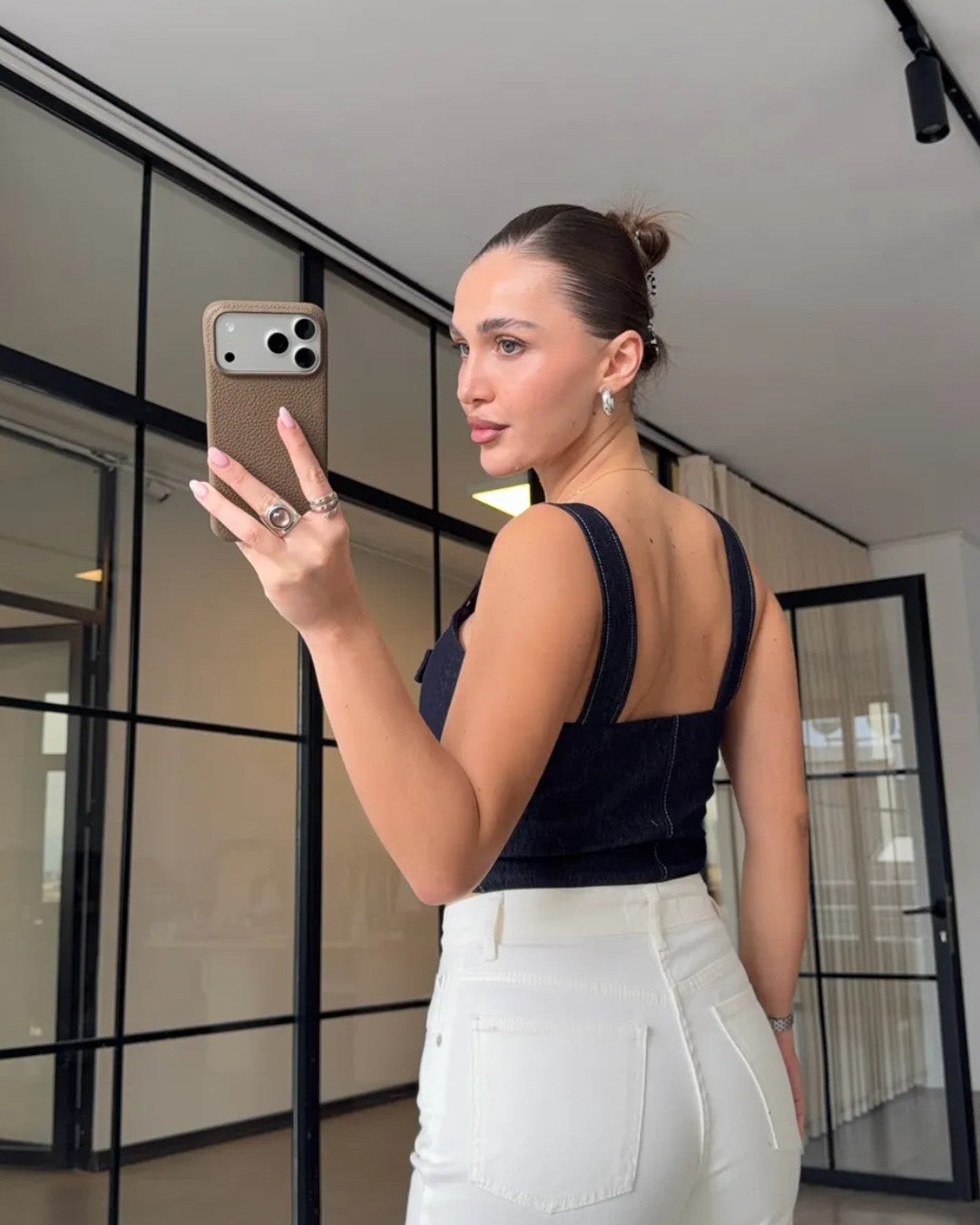 Denim Chic Corset Top