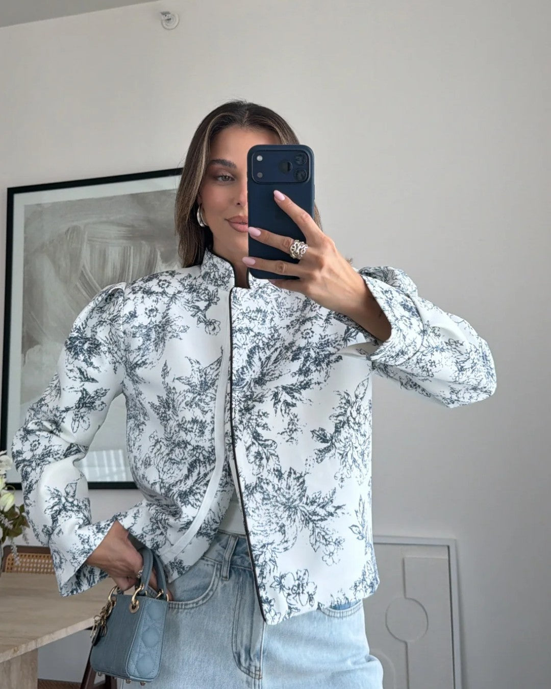Dior Inspired Bomber Jacket