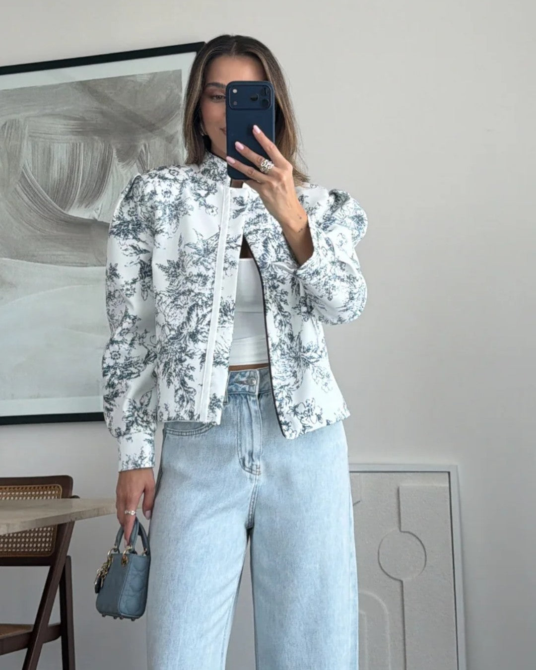 Dior Inspired Bomber Jacket