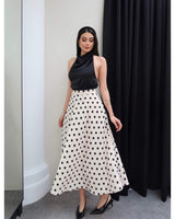 Dolce Polka Flow Skirt