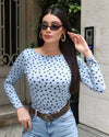 Dot Fitted Top