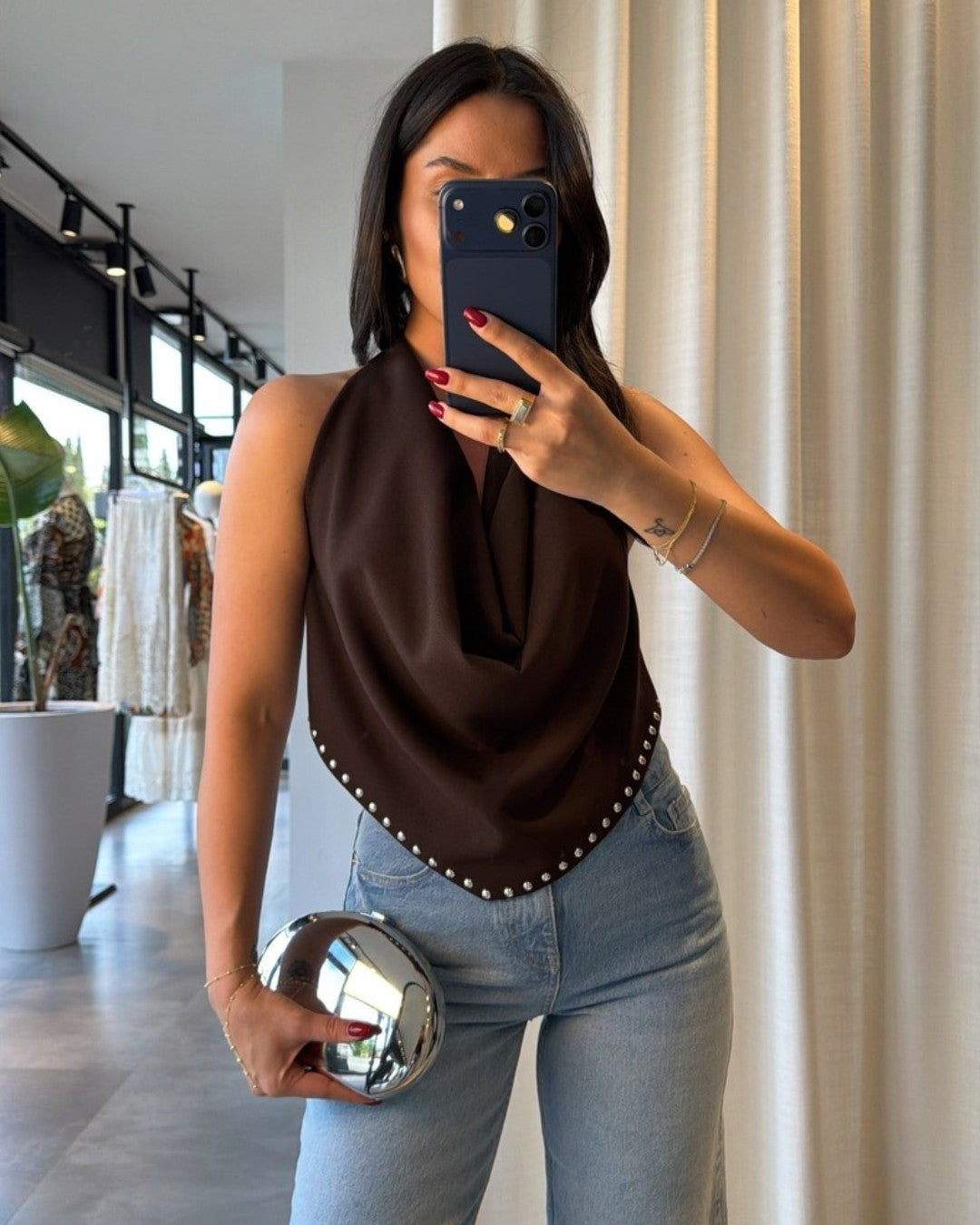 Drape Halter Top