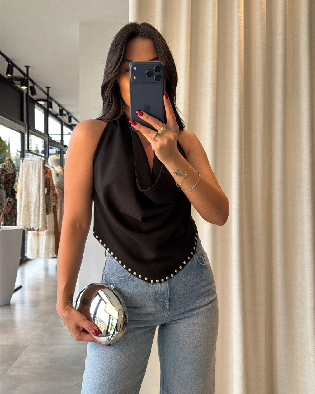 Drape Halter Top
