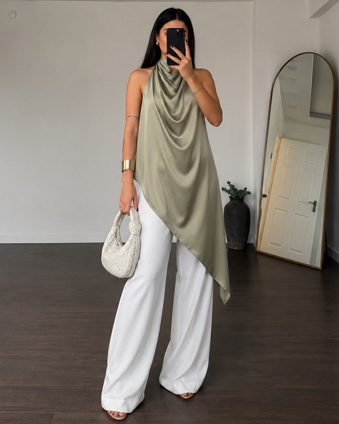 Drape Satin Top