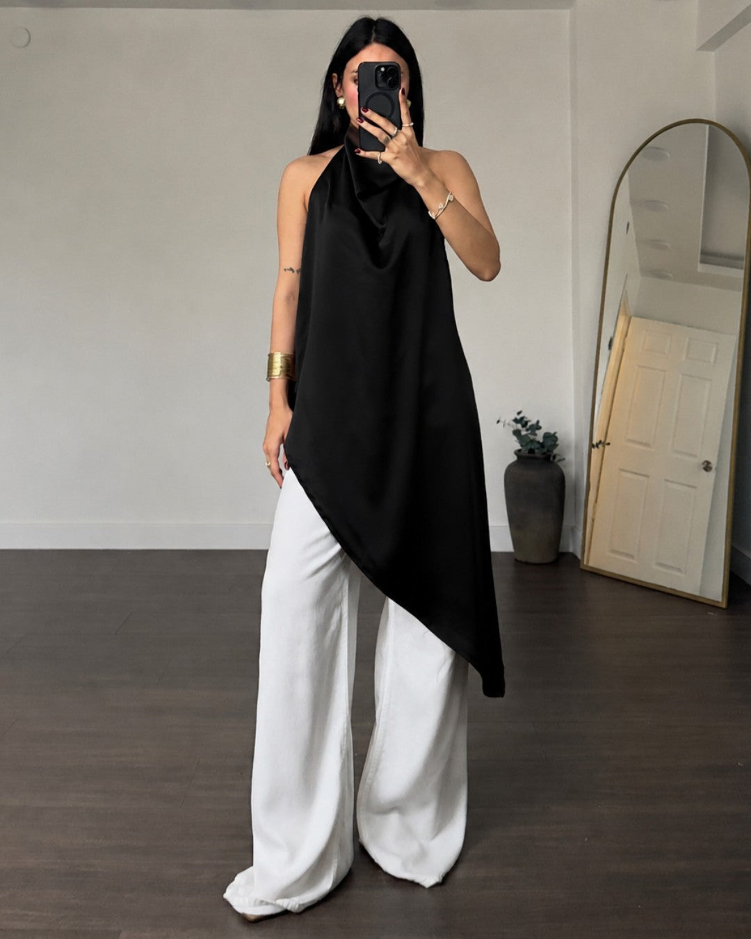 Drape Satin Top