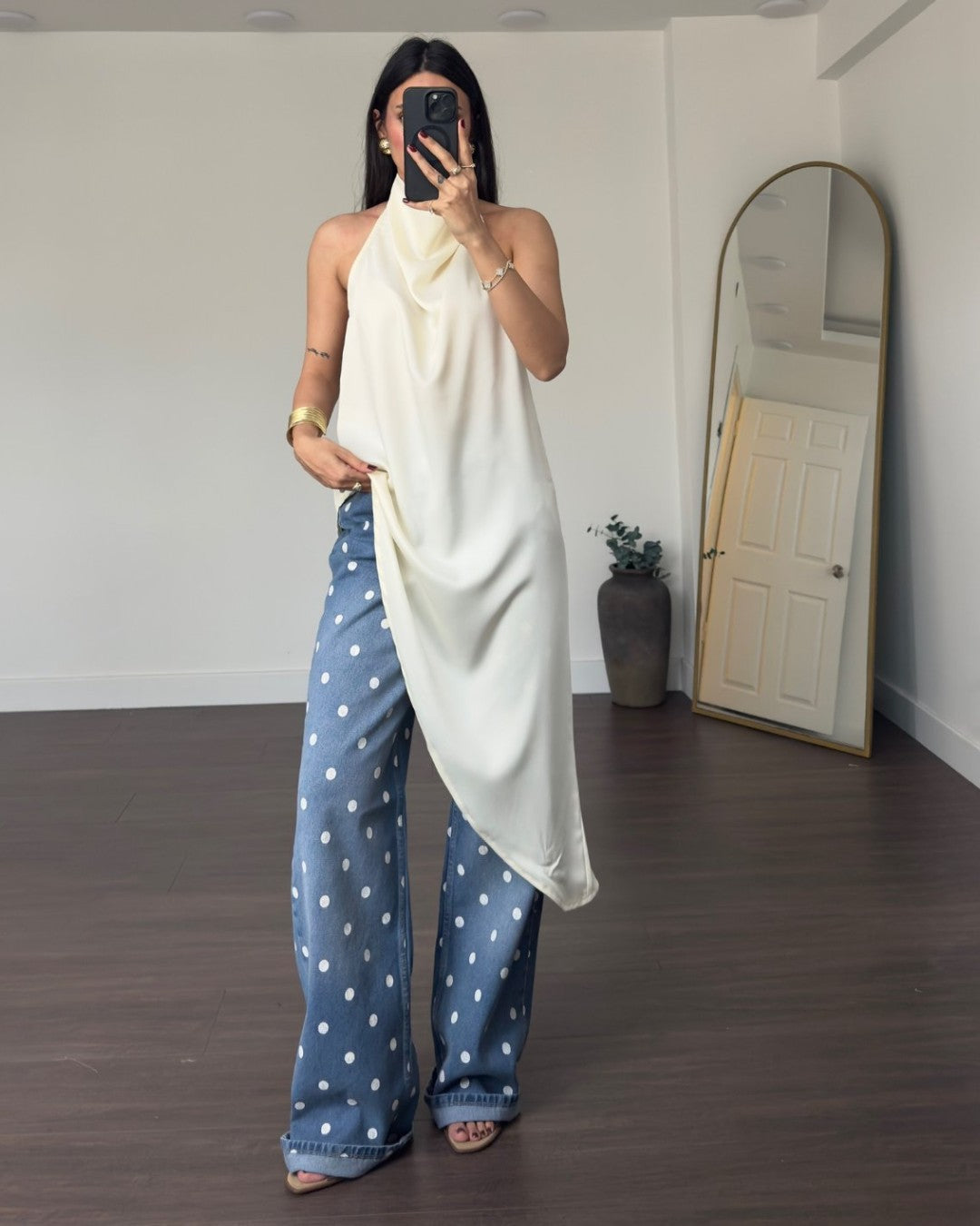 Drape Satin Top