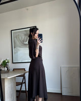 Draped Asymmetric Skirt Set