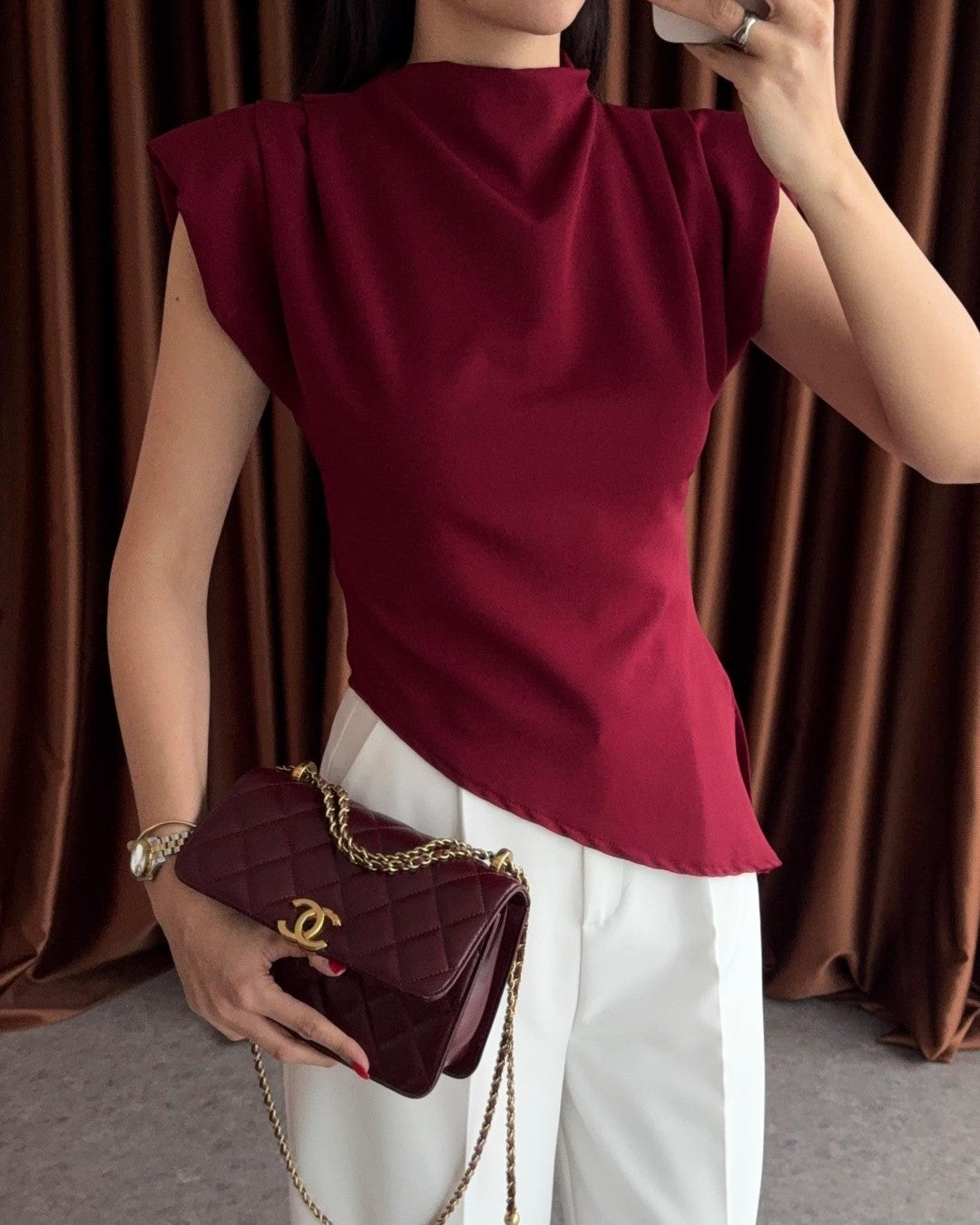 Draped Asymmetric Top