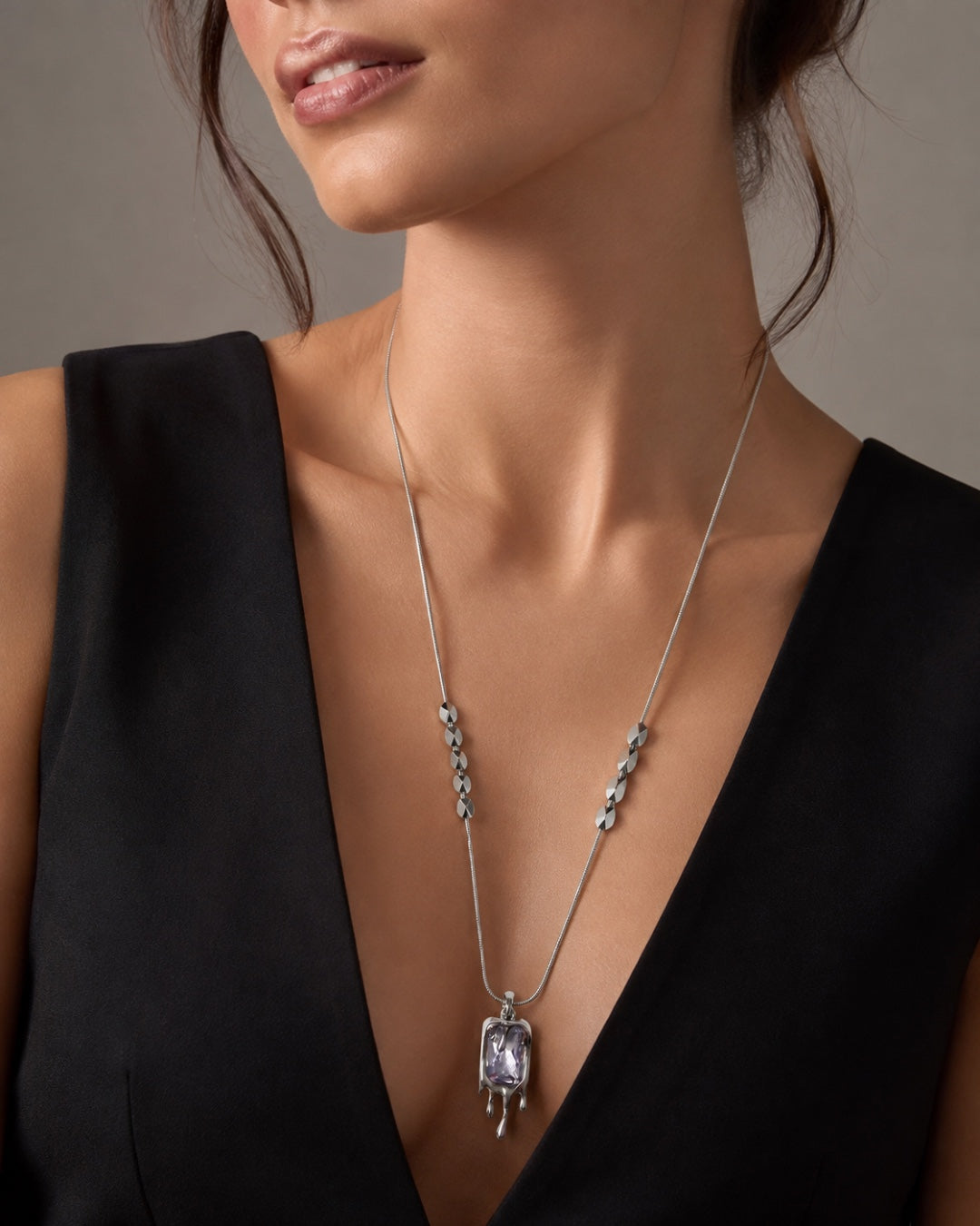 Drip Crystal Necklace