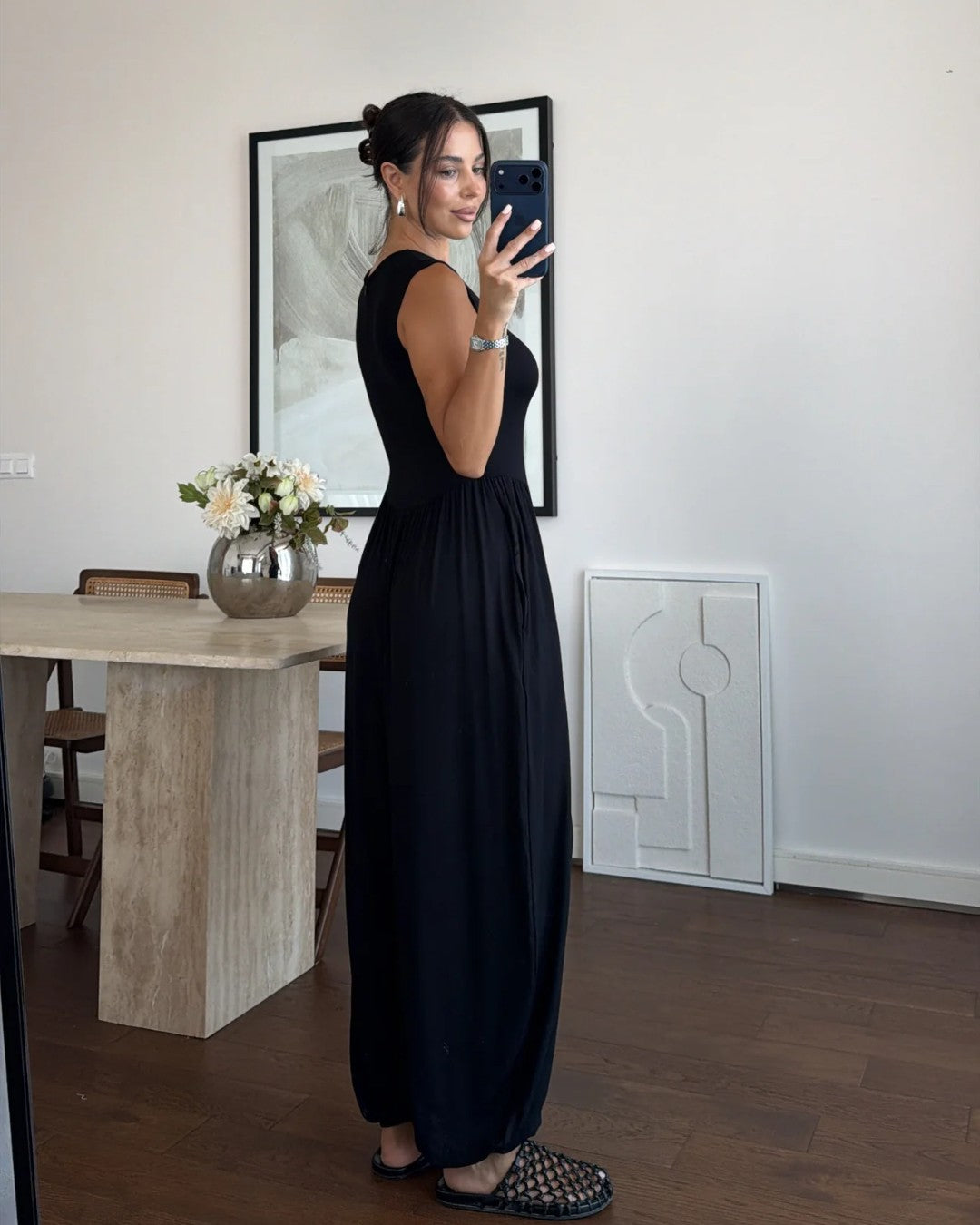 Drop-Waist Harem Jumpsuit