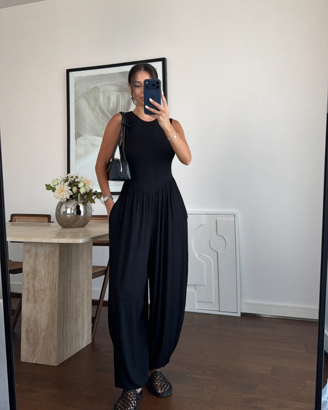 Drop-Waist Harem Jumpsuit