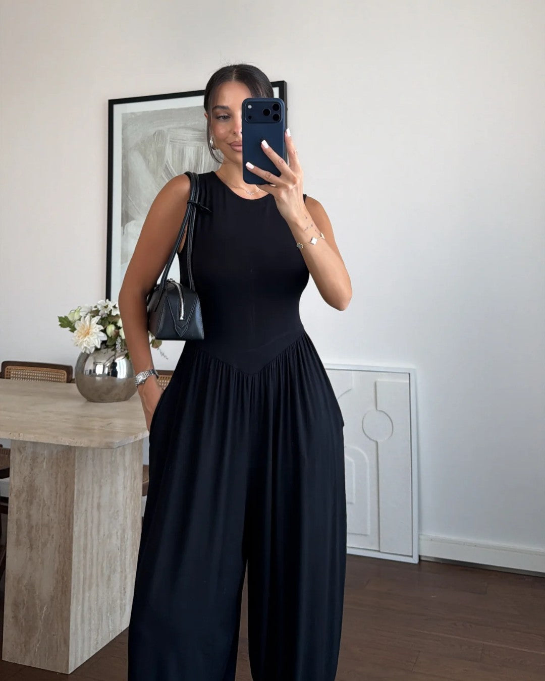 Drop-Waist Harem Jumpsuit