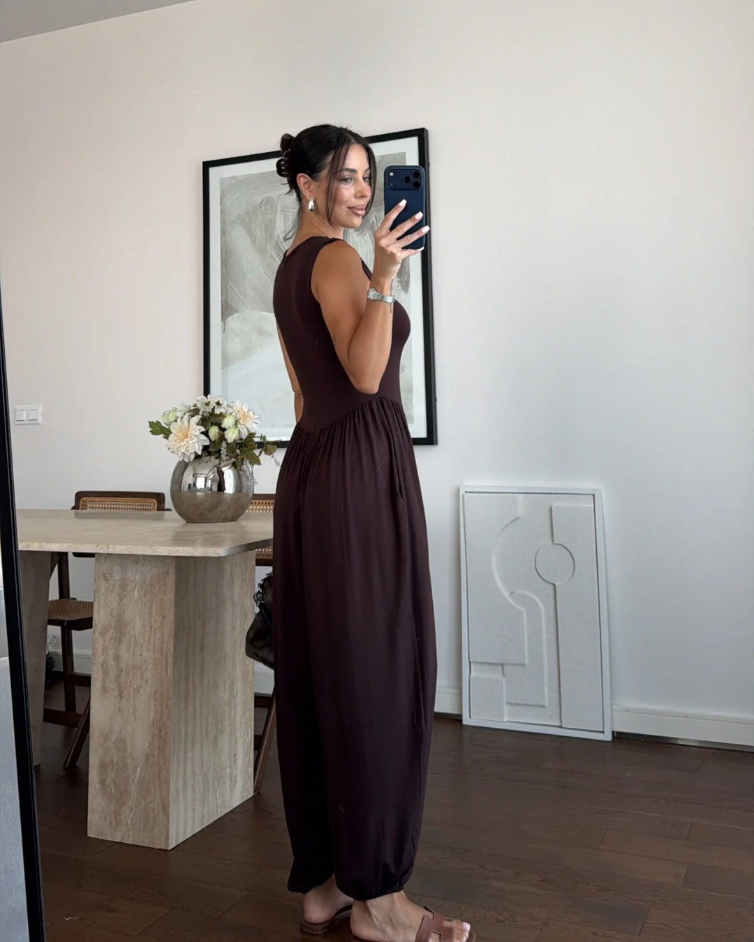 Drop-Waist Harem Jumpsuit