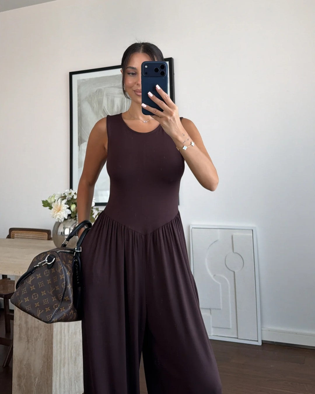 Drop-Waist Harem Jumpsuit