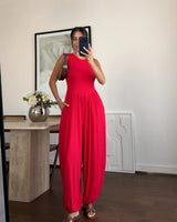 Drop-Waist Harem Jumpsuit