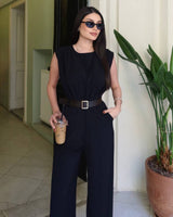 Effortless Chic Jumpsuit + Belt
