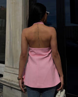 Elan Halter Blazer Top