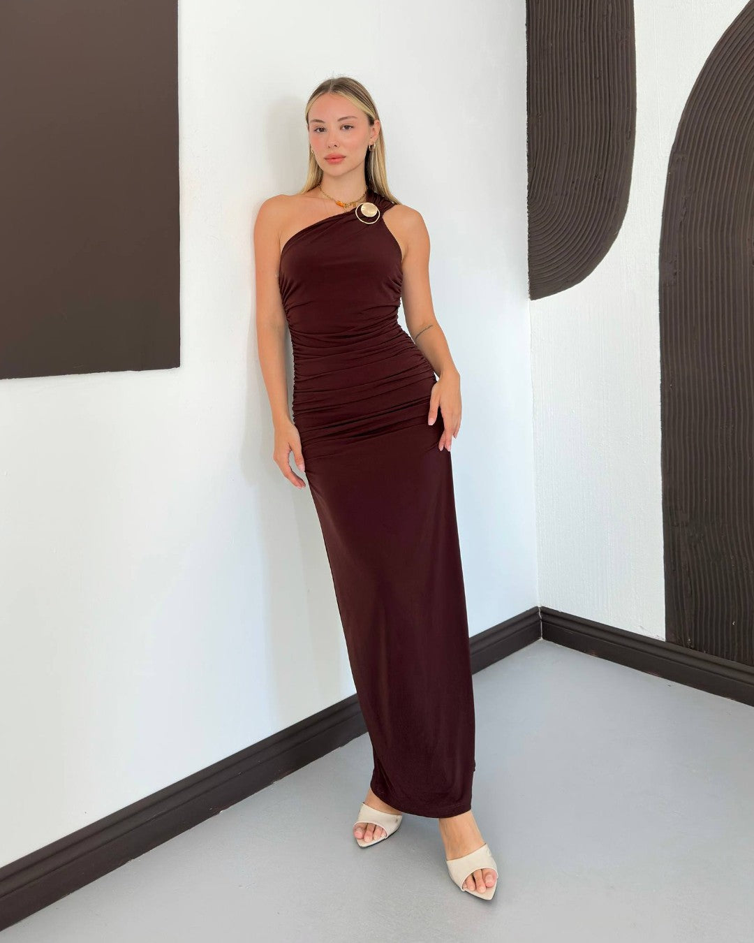Elara One-Shoulder Dress