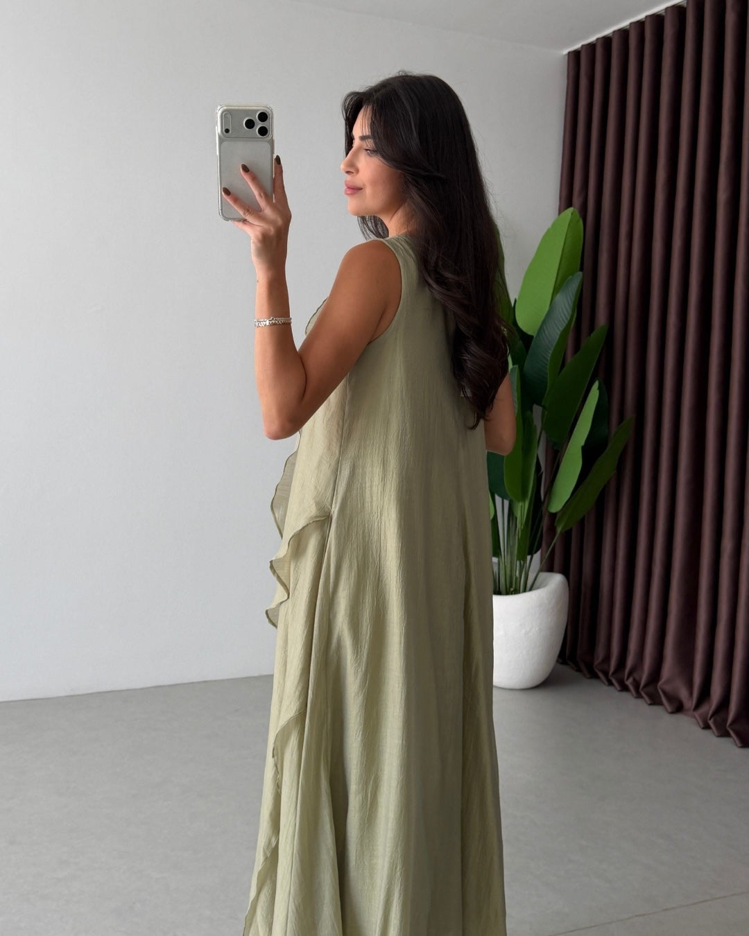 Elara Ruffle Maxi Dress
