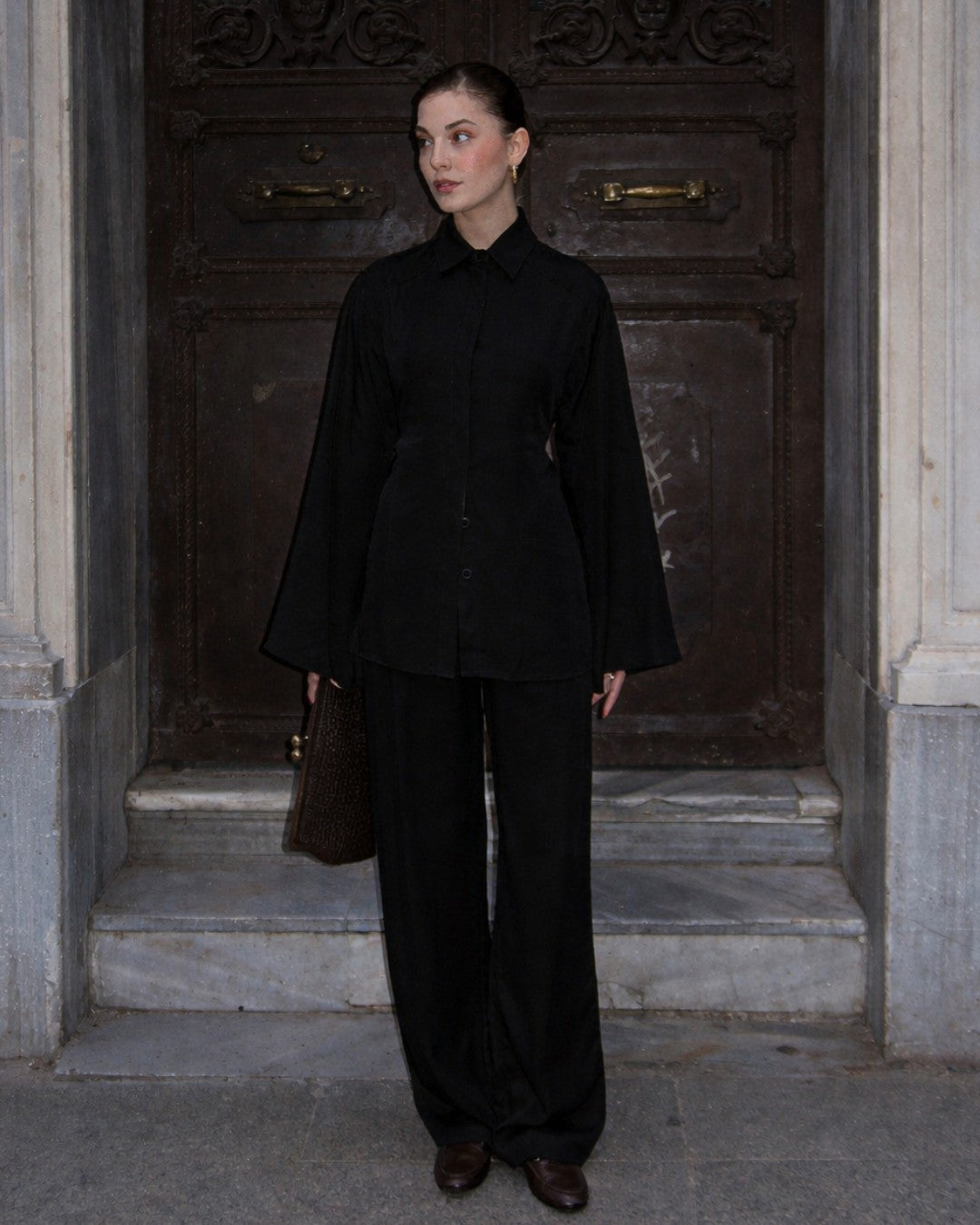 Elegance Wide-Leg Set + Belt