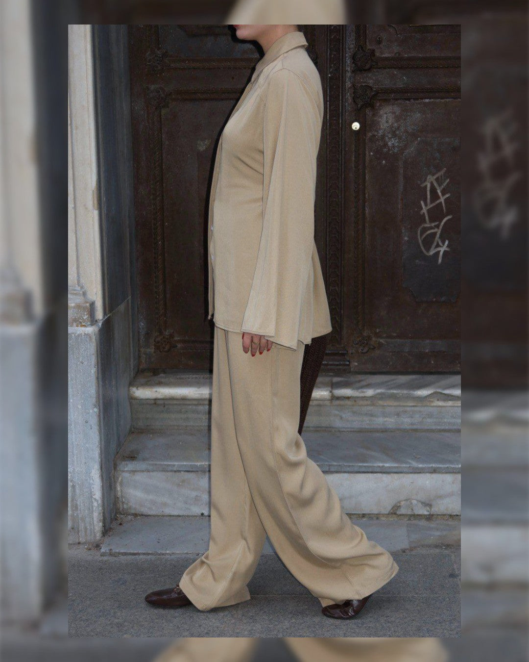 Elegance Wide-Leg Set + Belt