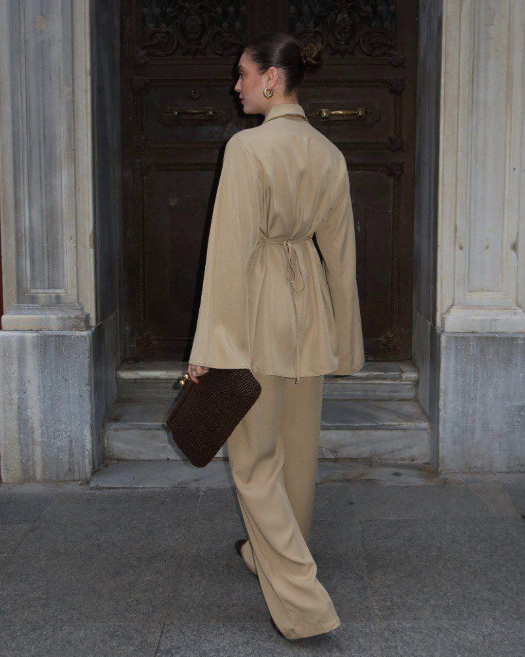Elegance Wide-Leg Set + Belt