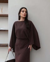 Elegant Flow Sleeve Dress