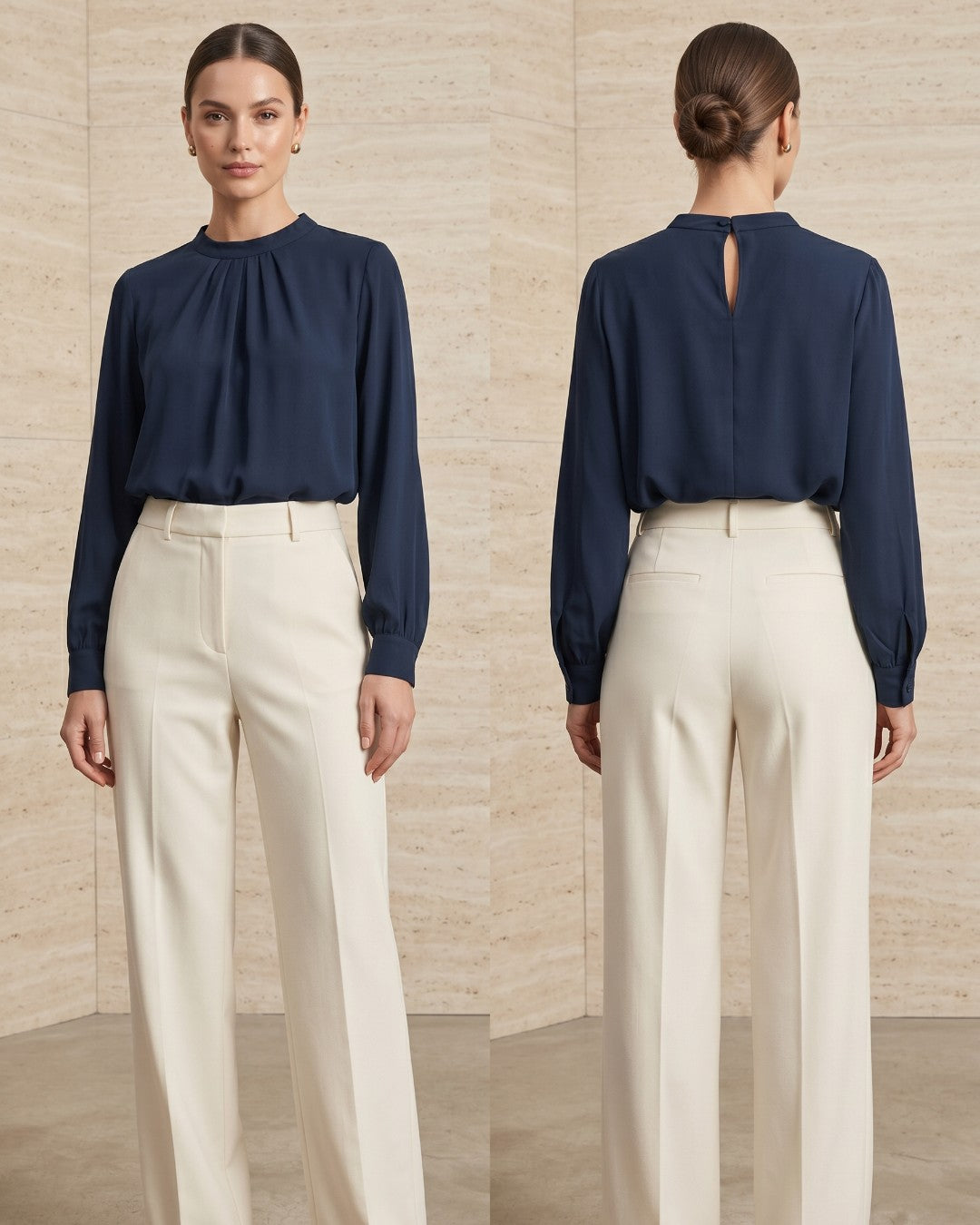 Elegant Neck Top