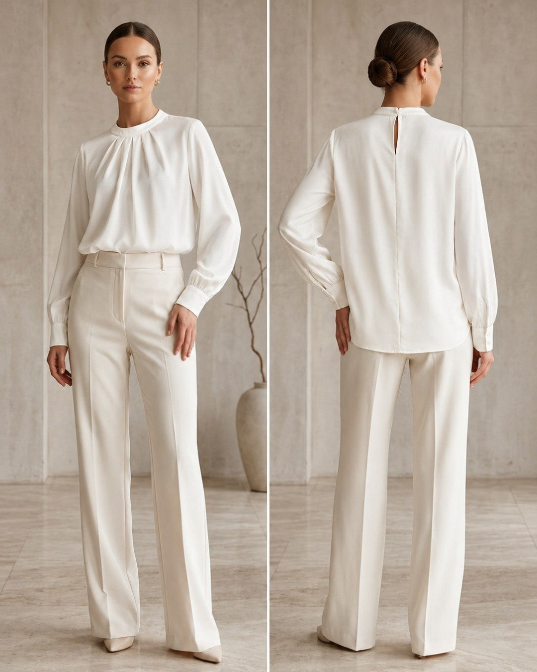 Elegant Neck Top