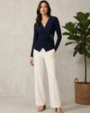 Elegant Waist Wrap Top