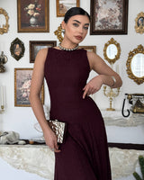 Elegant Waistline Lace Dress