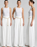 Elegnant Chain Detail Trousers + Belt