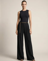 Elegnant Chain Detail Trousers + Belt