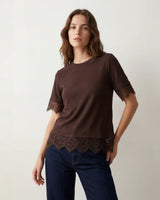 Elevated Basics Lace Detail T-Shirt
