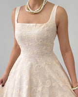 Embroidered Floral Mini Dress