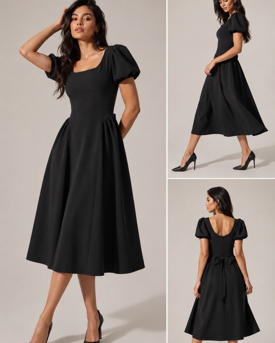 Emilia Flare Midi Dress