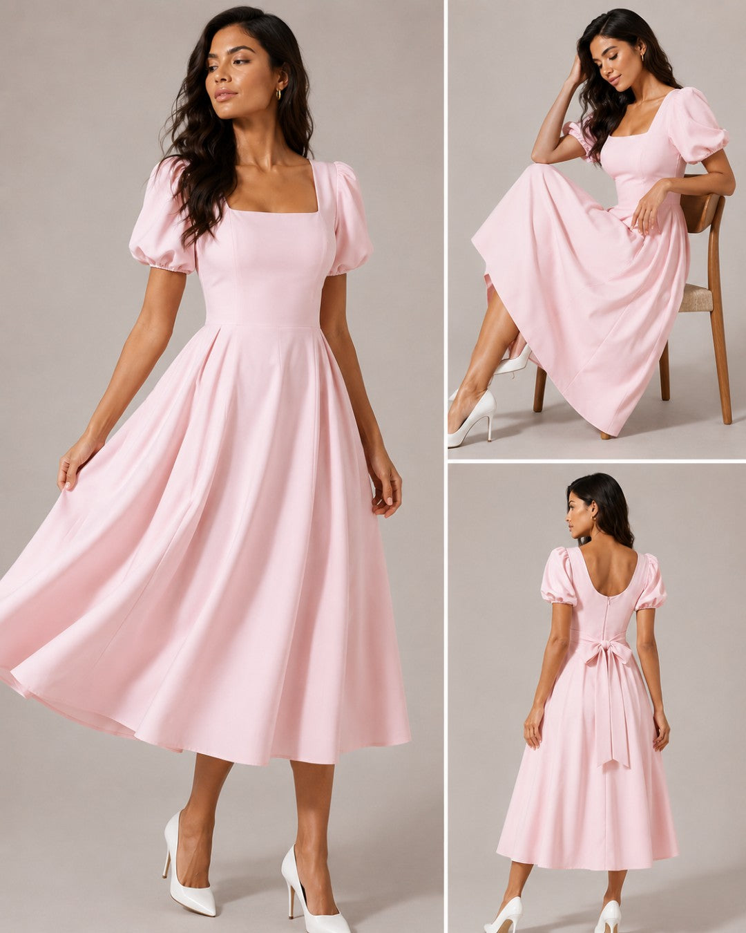 Emilia Flare Midi Dress