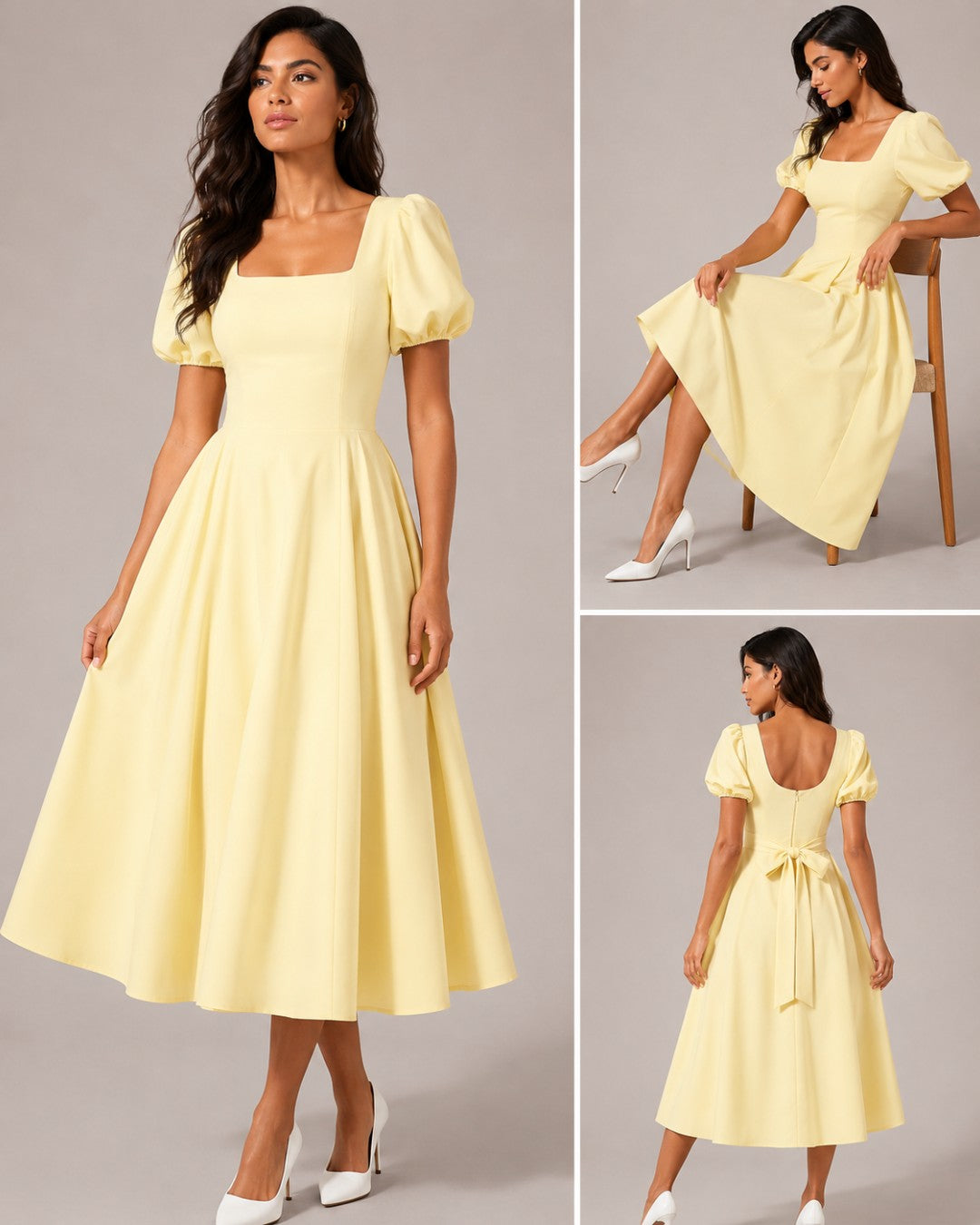 Emilia Flare Midi Dress